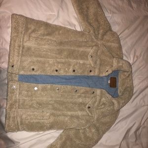 Teddy bear trucker jacket